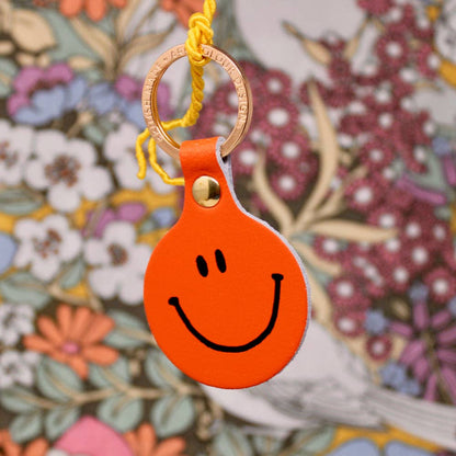 Feeling Lush Smilie Key Fob: Yellow