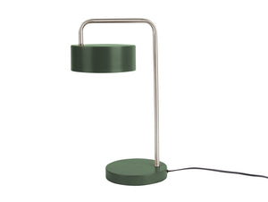 Matt Jungle Green Curved Table Lamp