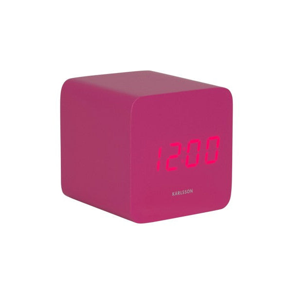Karlsson - Alarm Clock Spry Square - Bright Pink