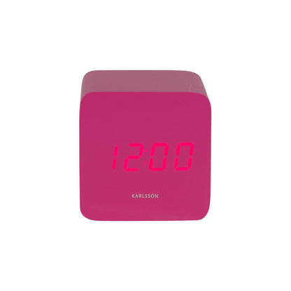 Karlsson - Alarm Clock Spry Square - Bright Pink