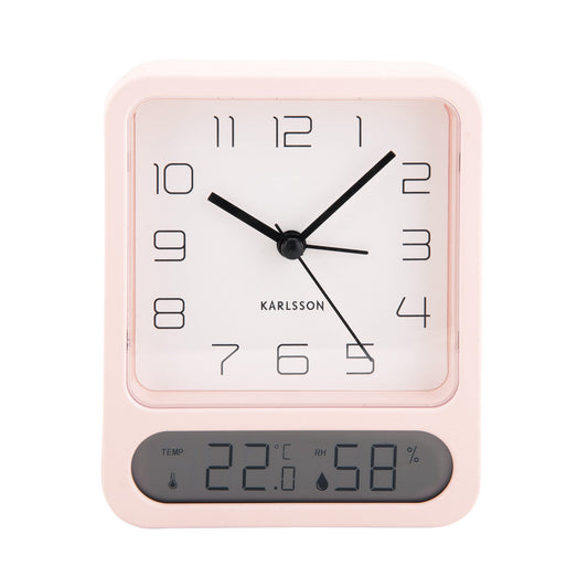 Karlsson - Alarm Clock Duo - Soft Pink