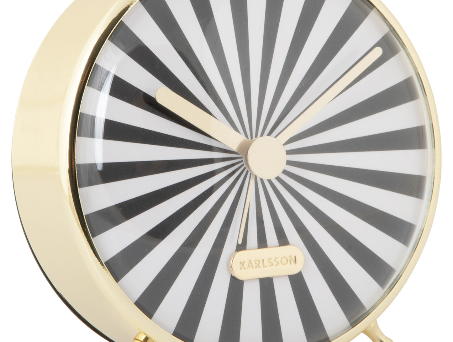 Karlsson - Alarm Clock Candy Swirl - Black and White