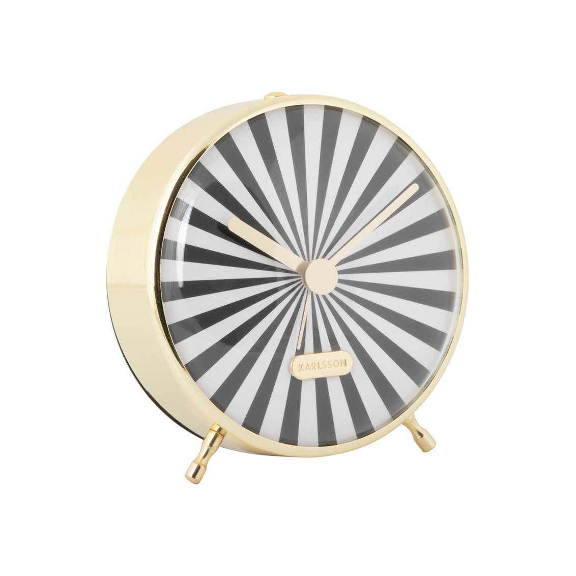 Karlsson - Alarm Clock Candy Swirl - Black and White