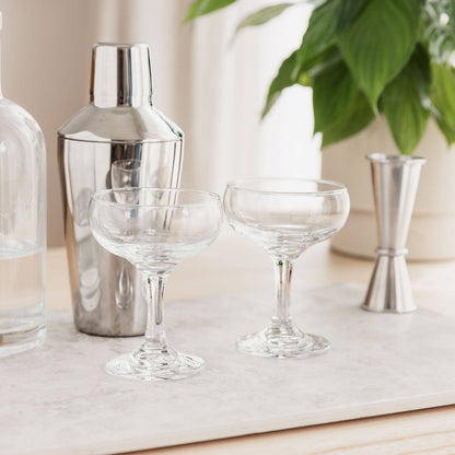 Espresso Martini Cocktail Set with Two Cocktail Glasses