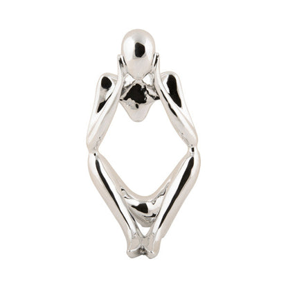 Present Time - Statue Imagine in Silver