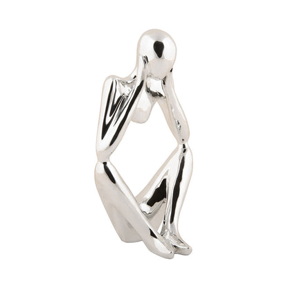 Present Time - Statue Imagine in Silver