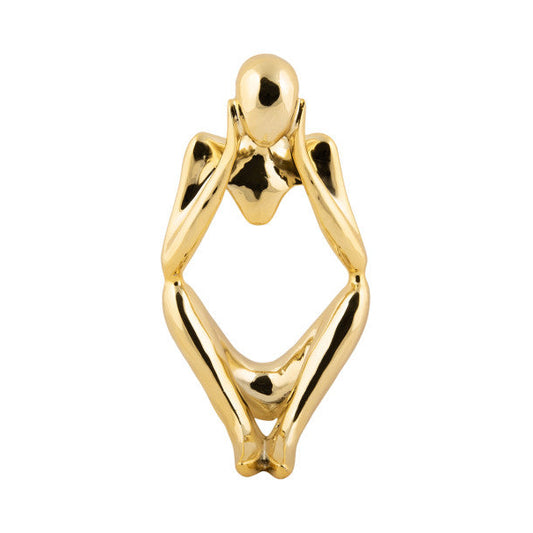 Present Time - Statue Imagine in Gold