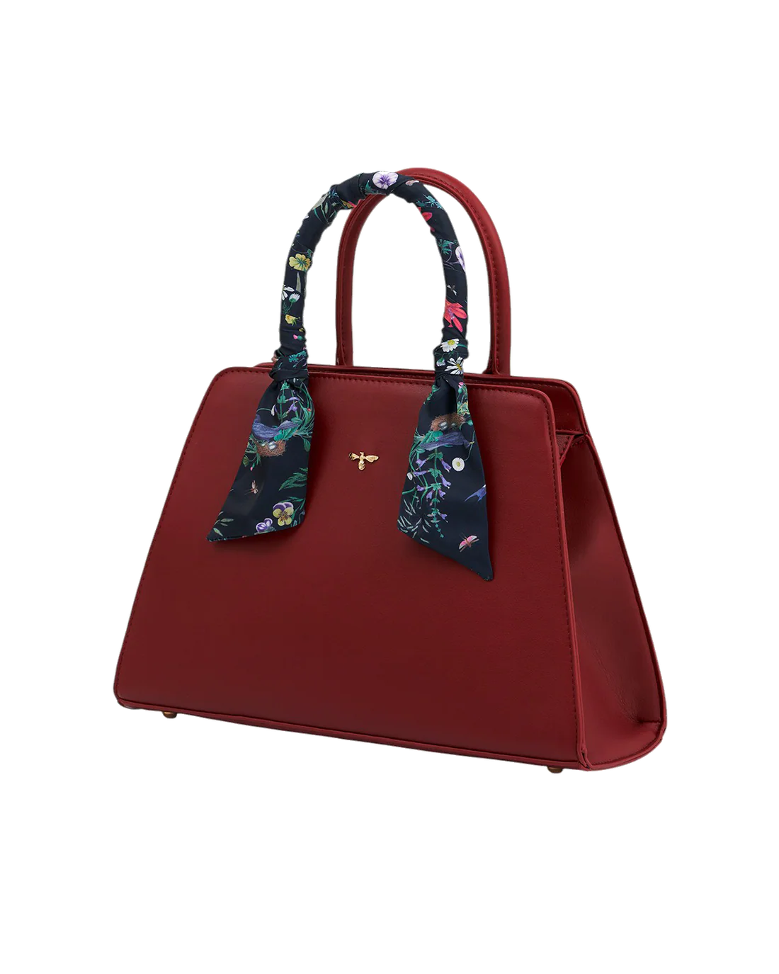 Fable England - Burgundy Large Structured Tote