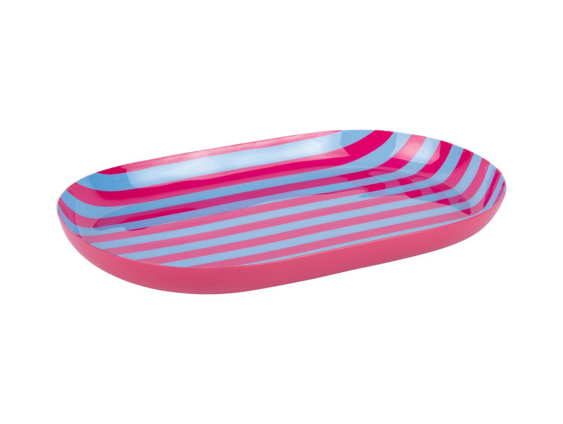 Small Oval Striped Tray - Various
