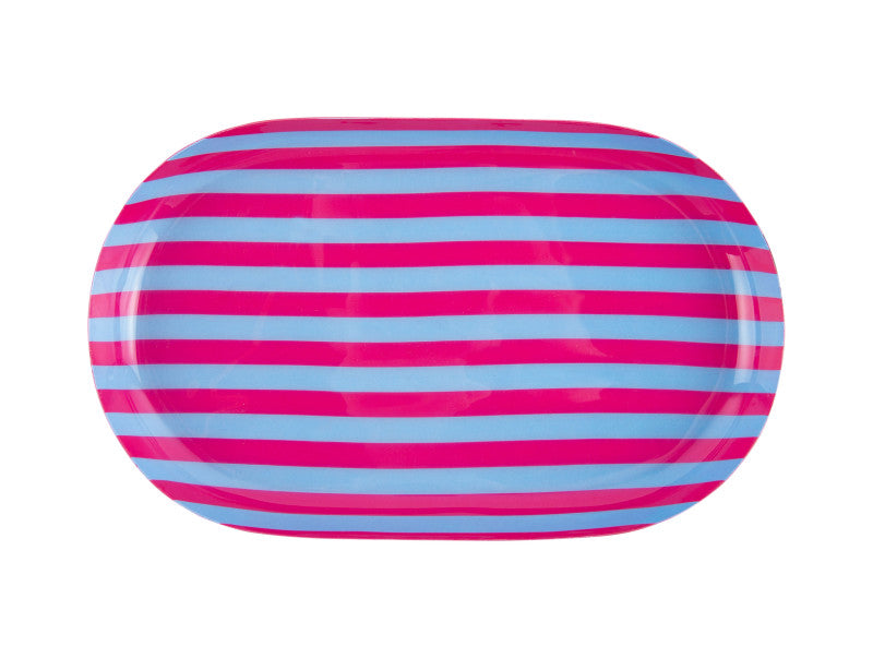 Small Oval Striped Tray - Various