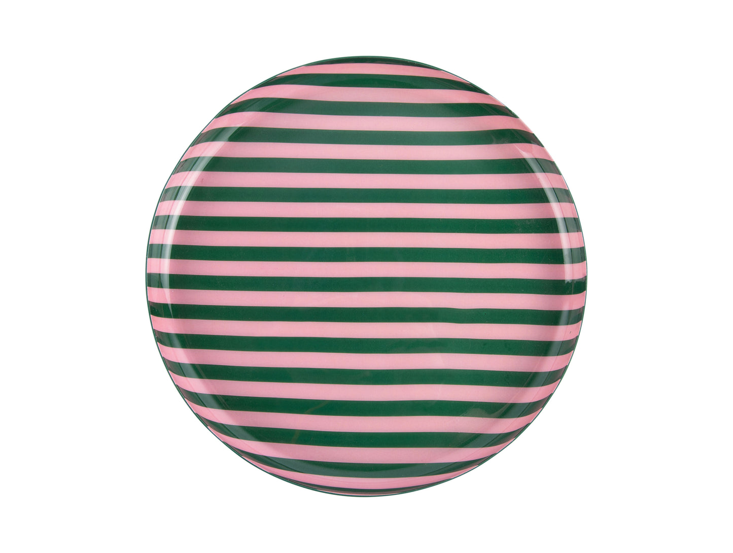 Round Striped Summer Plate  - Various