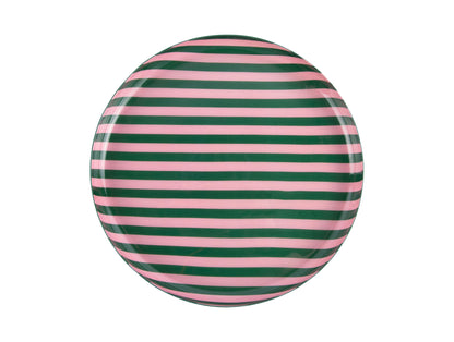 Round Striped Summer Plate  - Various
