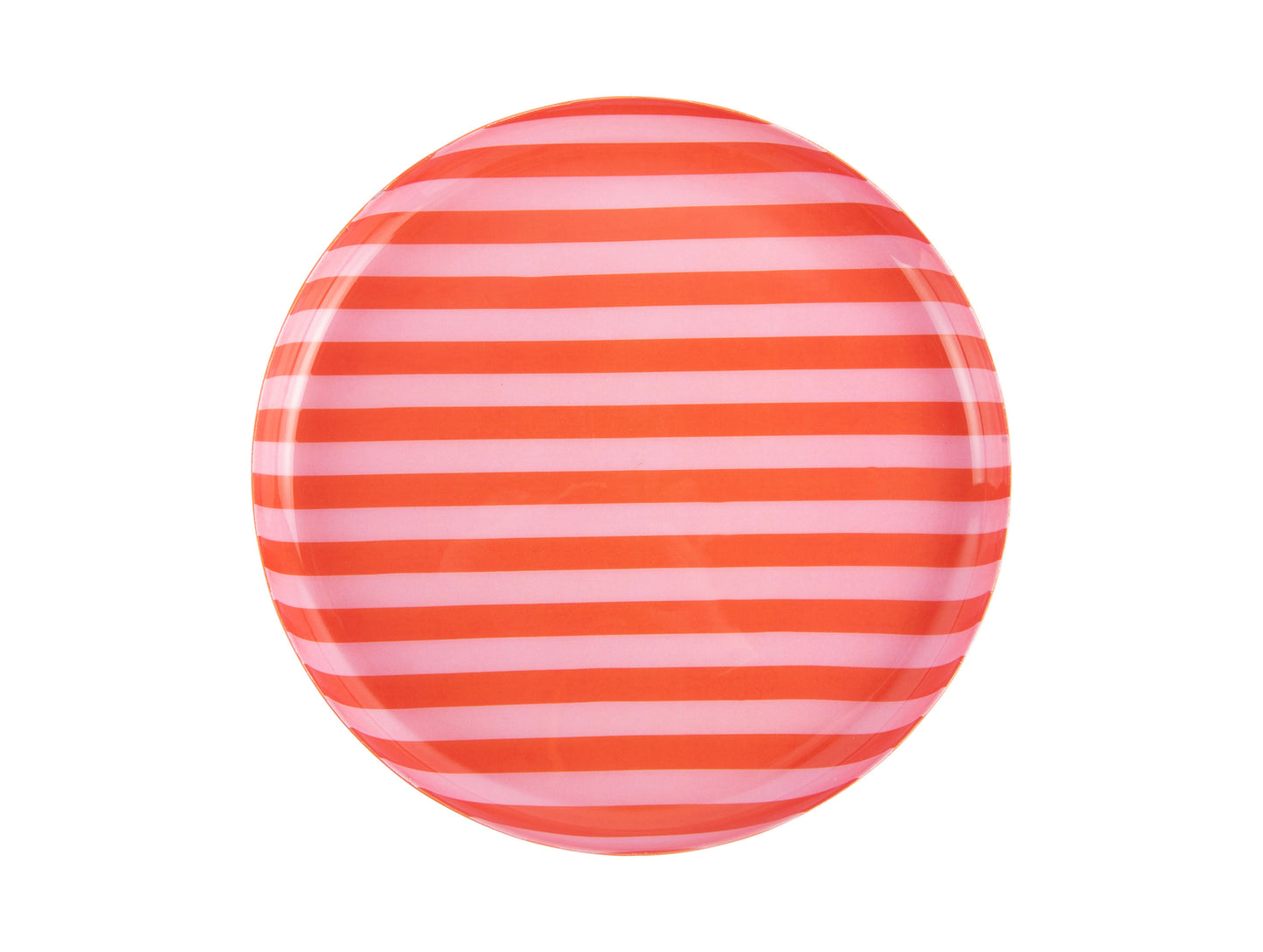 Round Striped Summer Plate  - Various