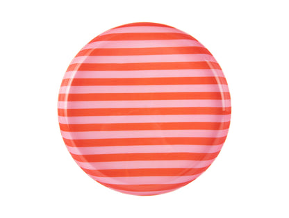 Round Striped Summer Plate  - Various