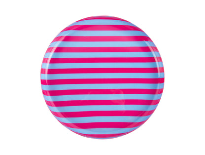 Round Striped Summer Plate  - Various