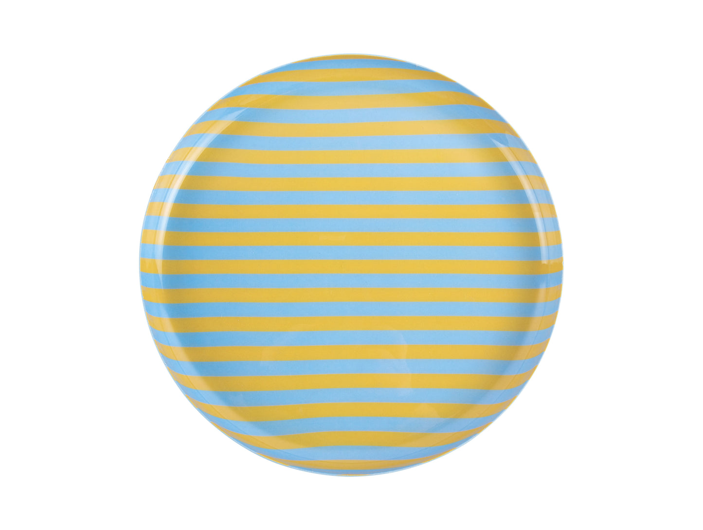 Round Striped Summer Plate  - Various