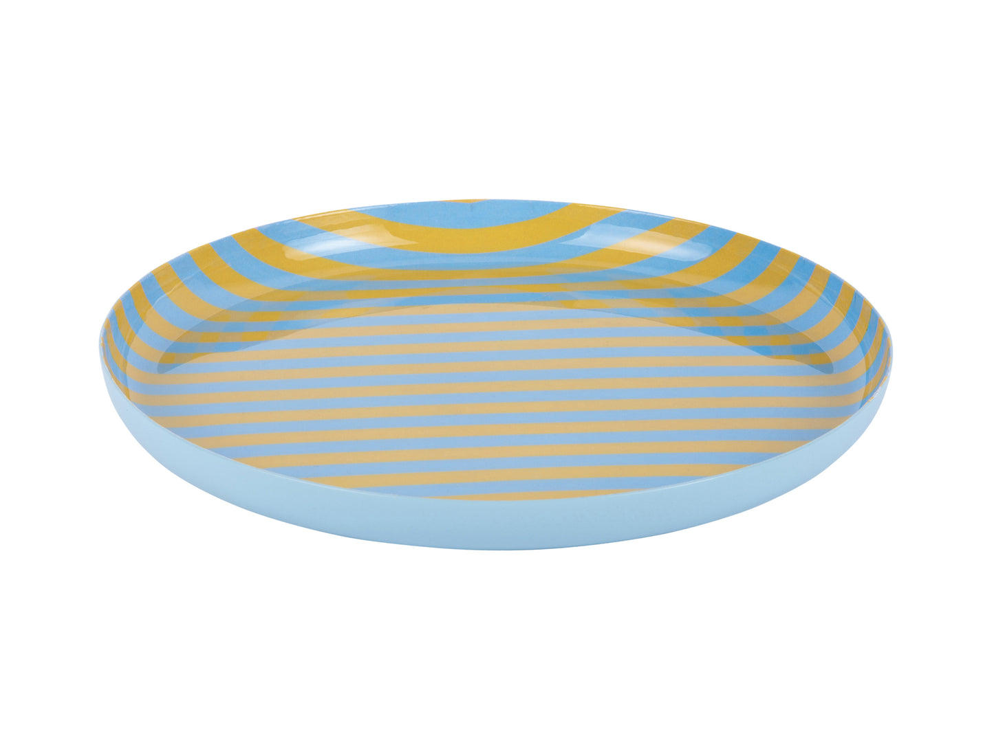 Round Striped Summer Plate  - Various