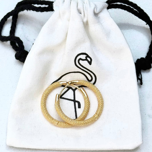 Naiyana Mesh Hoop Earrings