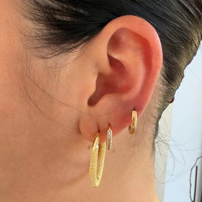 Naiyana Mesh Hoop Earrings
