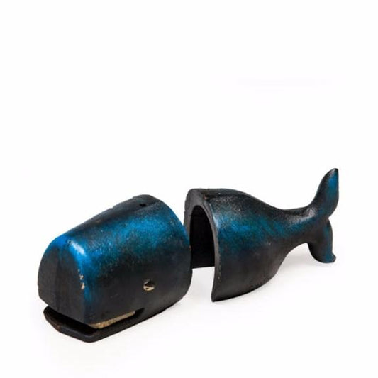 Bookends - Cast Ironed Antiqued Whale Bookends