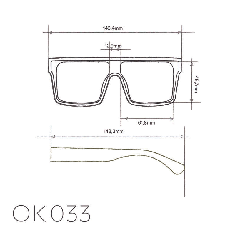 OKO33-BK-YE Tokyo - Black - Yellow Lense