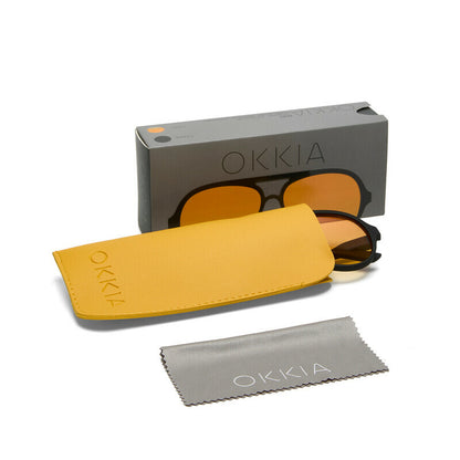 OKO21-BK-YE  Alessio - Black - Yellow Lense