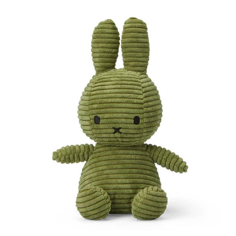 Miffy Corduroy Soft Toy - Olive Green - 23cm
