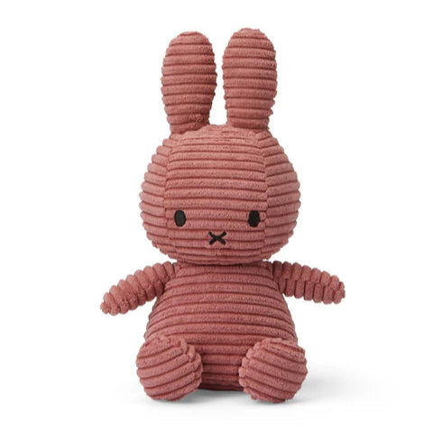 Miffy Corduroy Soft Toy - Dusty Rose - 23cm