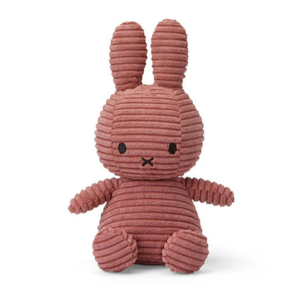 Miffy Corduroy Soft Toy - Dusty Rose - 23cm