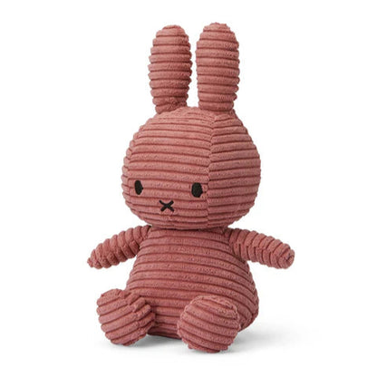 Miffy Corduroy Soft Toy - Dusty Rose - 23cm