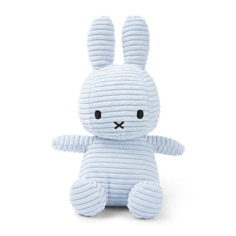 Miffy Corduroy Soft Toy - Ice Blue - 23cm