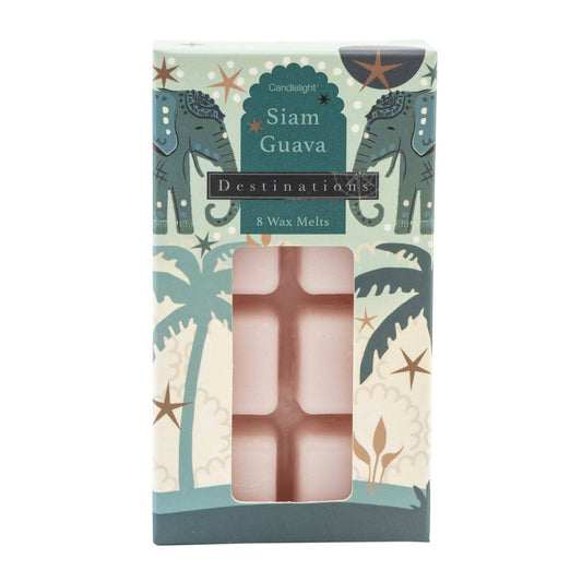 Siam Guava 8 Wax Melts with Thai Flower Market Scent 12PK