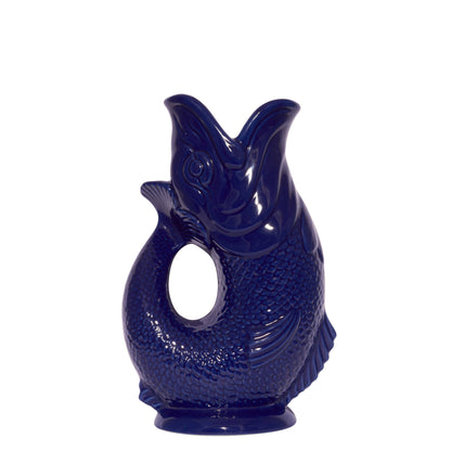 Cobalt Blue Original Gluggle Jug Pitcher Vase: L (22cm high, 0,6 liter)