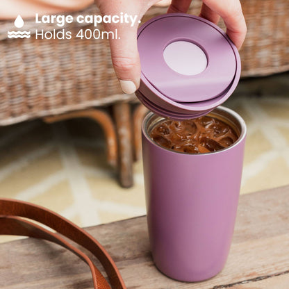Stainless Steel Leakproof Insulated Travel Coffee Cup: Green