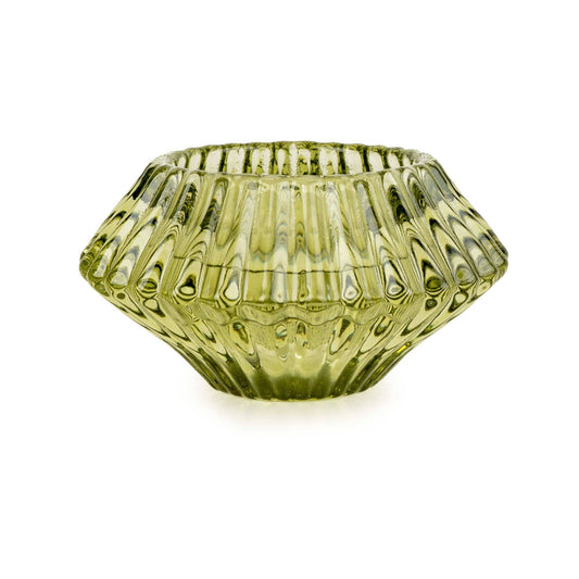 Diamond Candleholder - Green