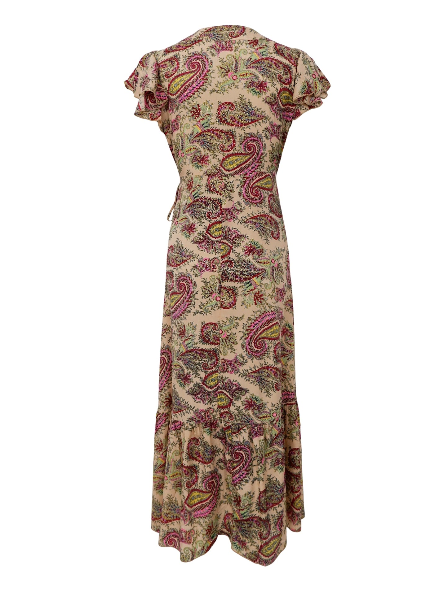 Black Colour - Luna Flared Wrap Dress - Ruby Meadow