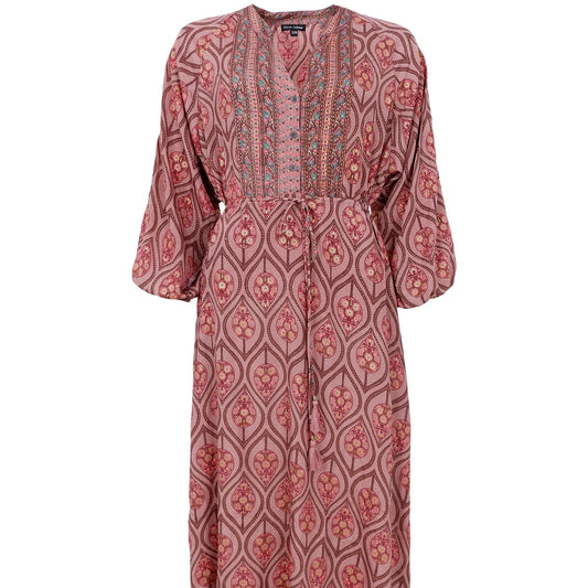Black Colour - Luna Raglan Dress - Powder Tulip