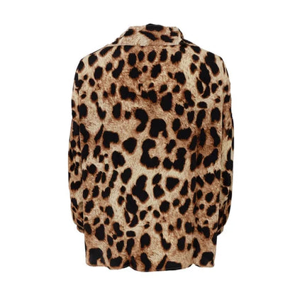 Black Colour Leopard Kaftan Tunic