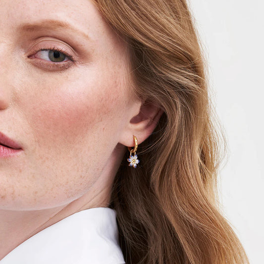 Fable - Nightshade Huggie Earrings - Gold