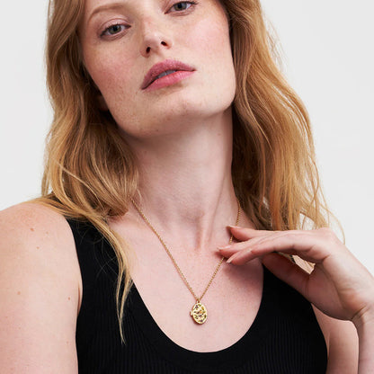 Fable England -Gold Robin & Blackberry Necklace