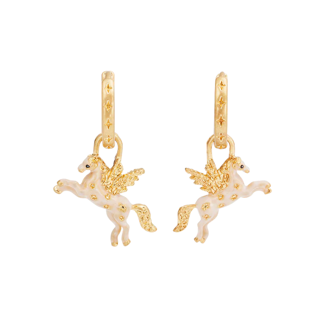 Fable England - Pegasus Huggie Earrings