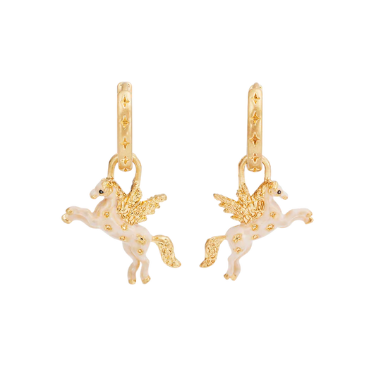 Fable England - Pegasus Huggie Earrings