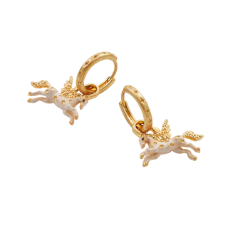 Fable England - Pegasus Huggie Earrings