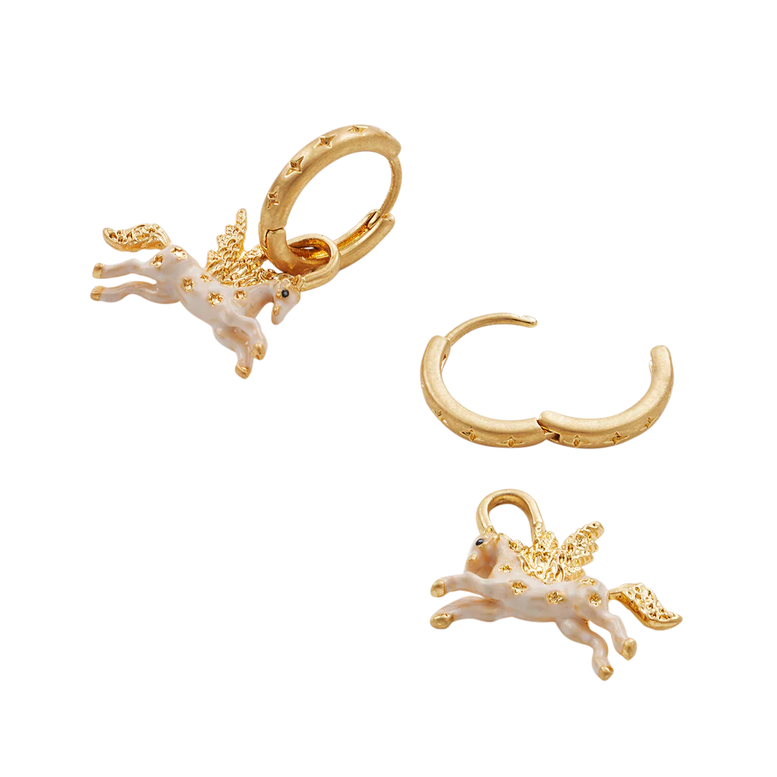 Fable England - Pegasus Huggie Earrings