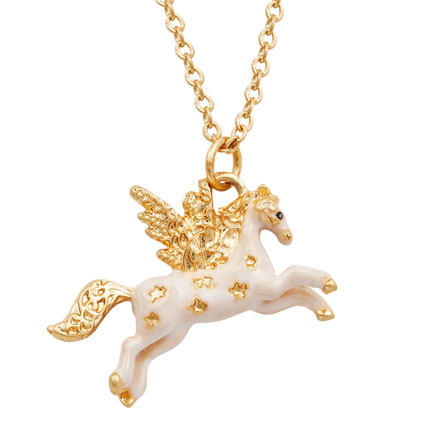 Fable England - Gold Pegasus Necklace