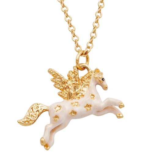 Fable England - Gold Pegasus Necklace