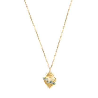 Fable England - Gold Sacred Heart Necklace