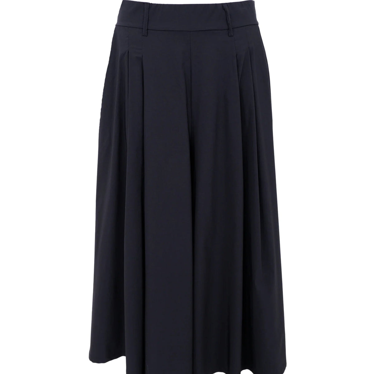 Black Colour - Davina Split Skirt - Black