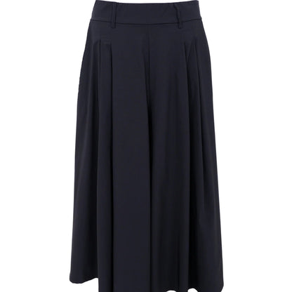 Black Colour - Davina Split Skirt - Black