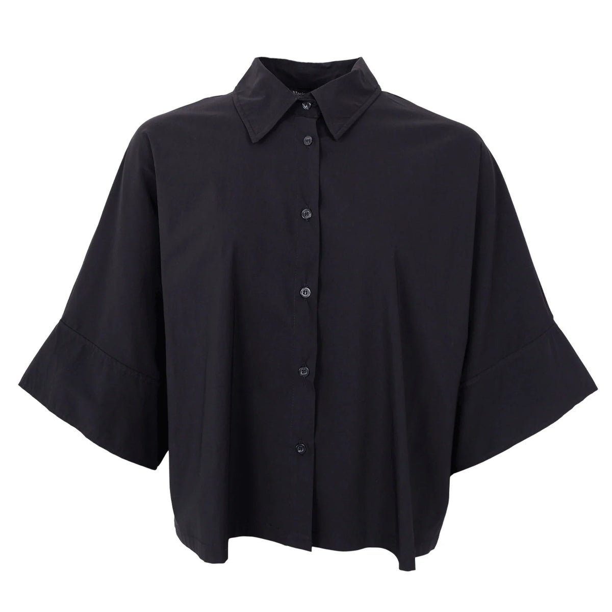 Black Colour - Davina Loose Shirt - Black